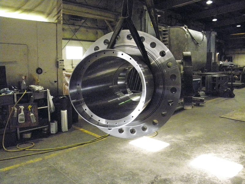 cast steel infeed nozzle guide large