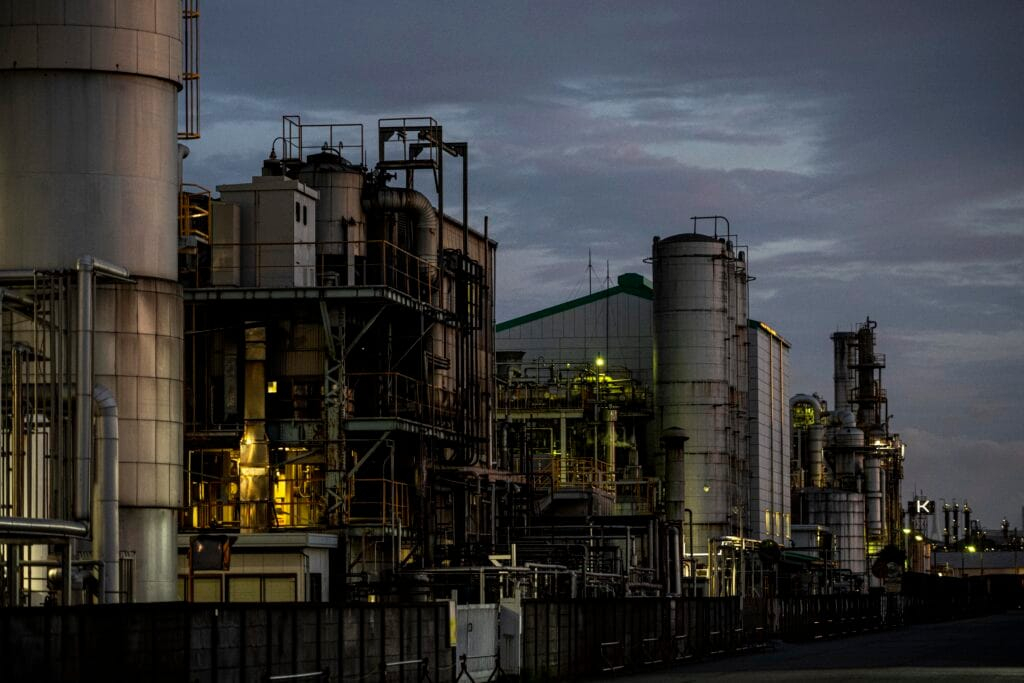 environmental pollution factory exterior night 2 scaled
