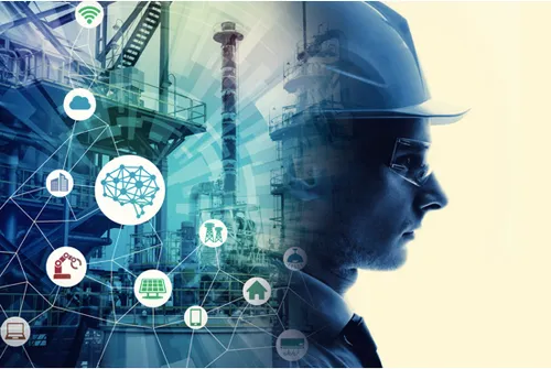 Valiol Trading engineer reviewing pipe specifications at Qatar oil and gas project site